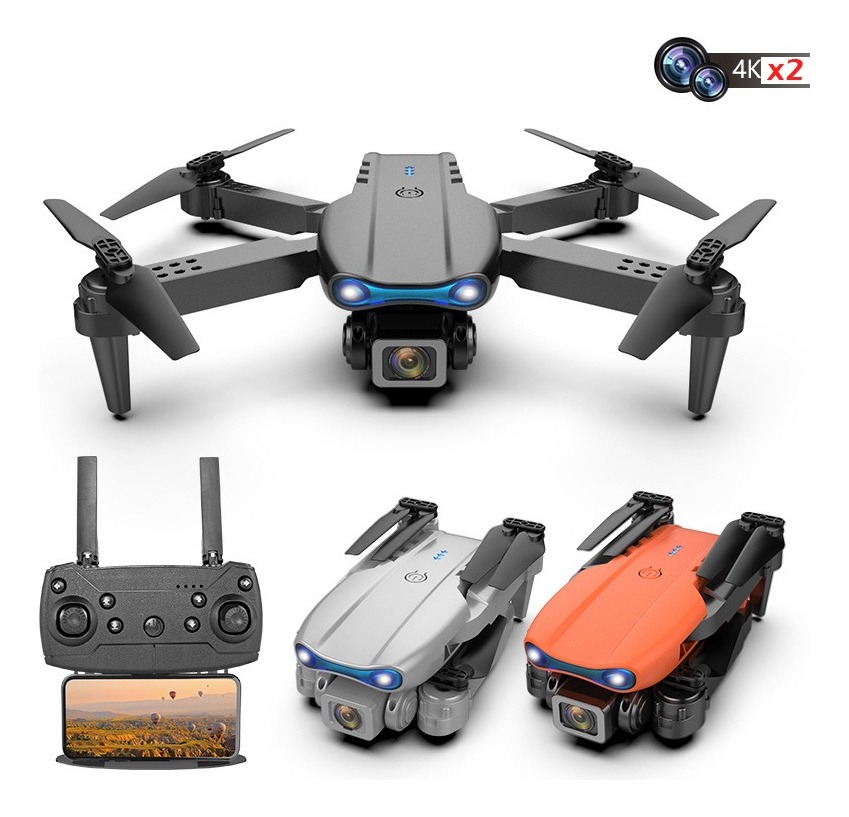 Lazhu Black Drone 4k Hd Câmera Dupla Gravação De Vídeo Mini