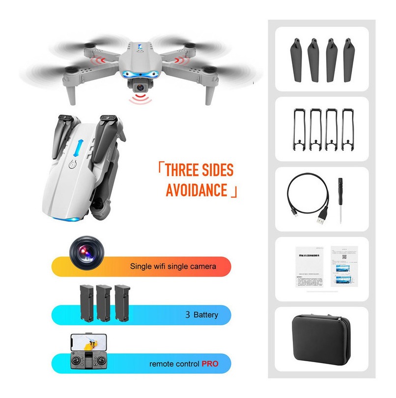 Mini Drone E99 K3 Barato Com Câmera Fullhd 3 Baterias - Imagem 2