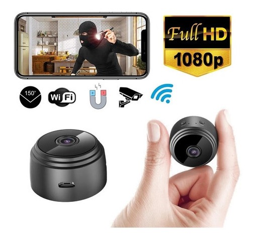 Mini Câmera Espiã Visão Noturna Hd Detecta Movimento Micr