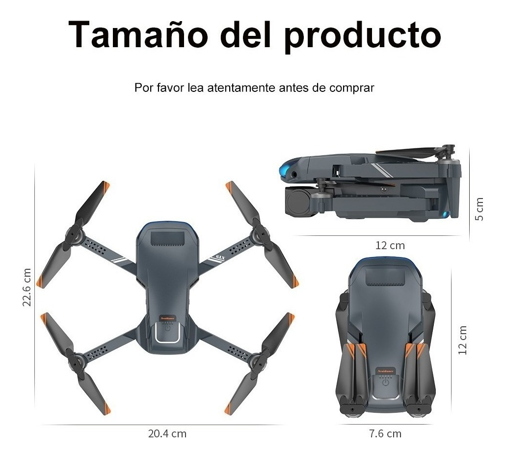 Drone Fp-xt9 Rtf Com Câmera Dupla Altitude Hold 2 Baterias - Imagem 7