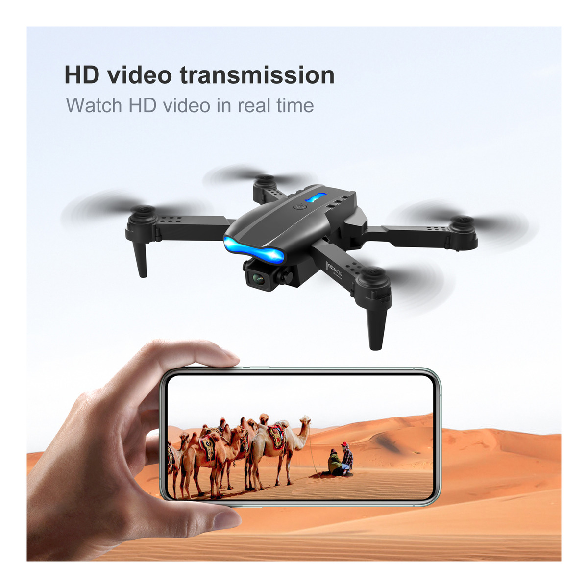 Drone Rc Com Câmera 4k Rc Quadcopter Obstacle Avitance - Imagem 8