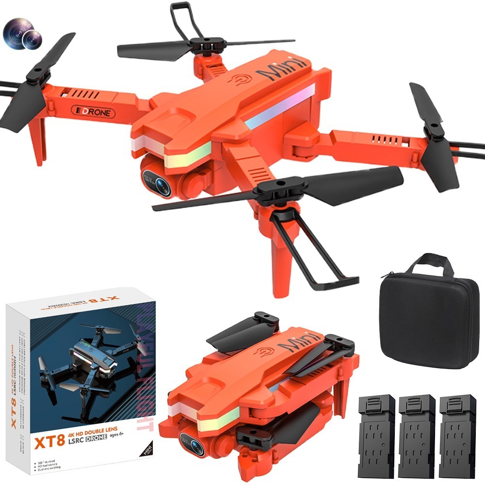 Principiante Mini Drone Profissional Barato Com Câmera Dupla - Imagem 11