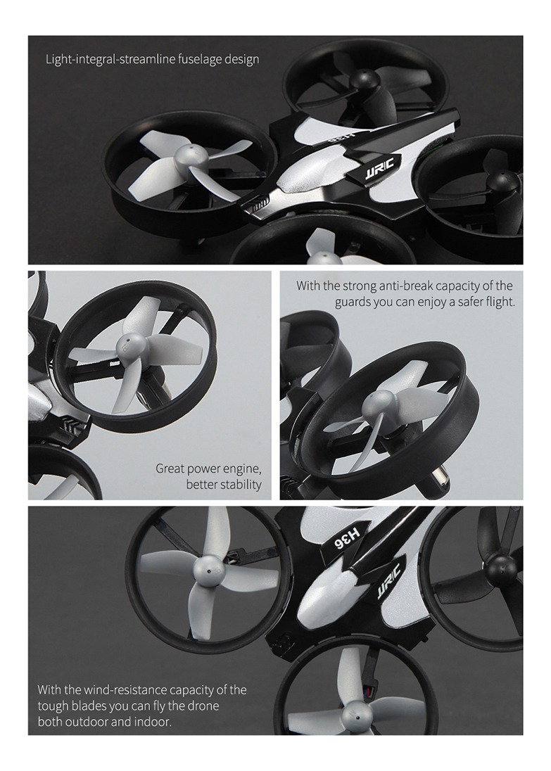 Mini Rc Drone Jjrc H36 Led De 6 Eixos, Retorno Com Uma Tecla - Imagem 20