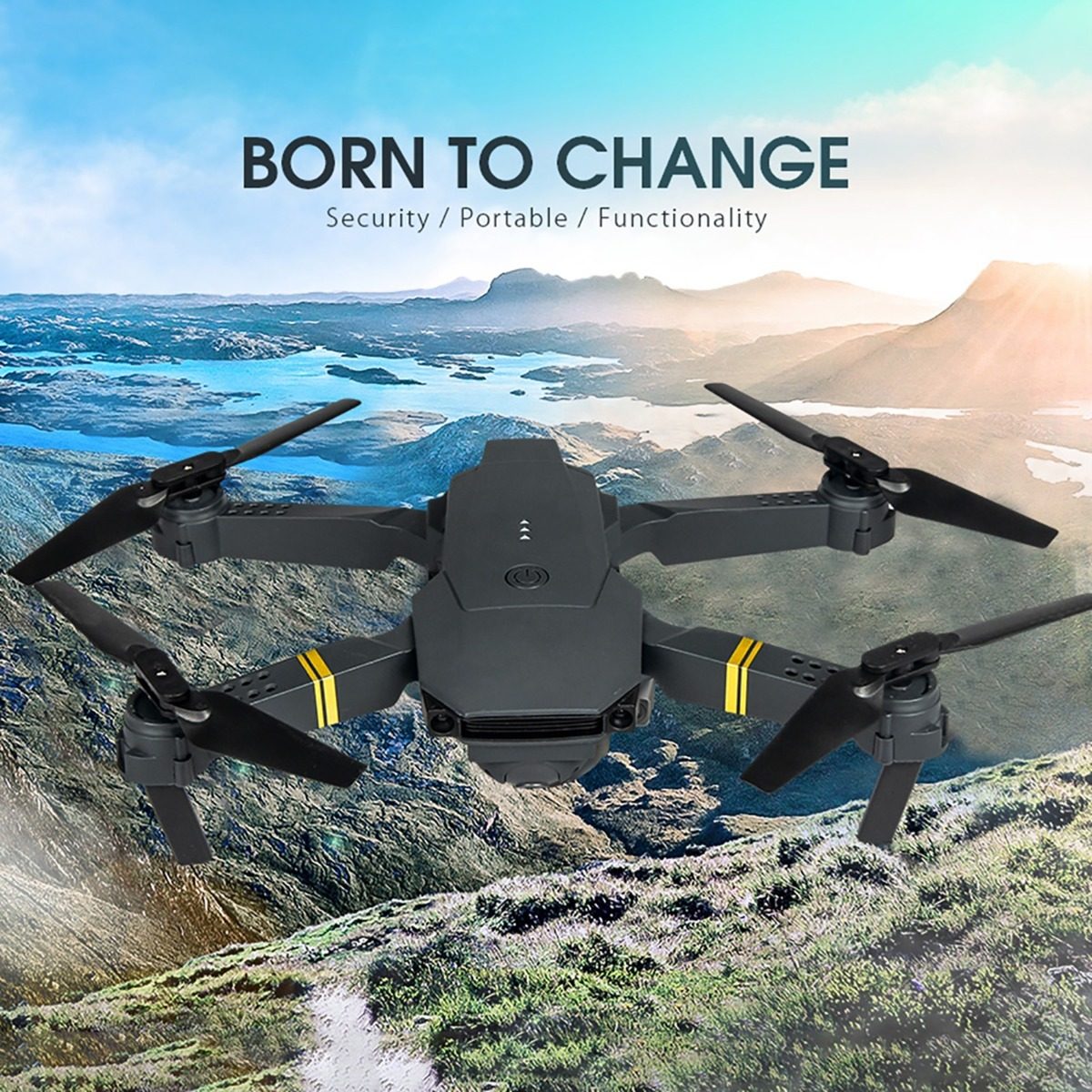 Drone 4k Câmera Única 1080p Drone Rc Plegável 2,4 Ghz - Imagem 6
