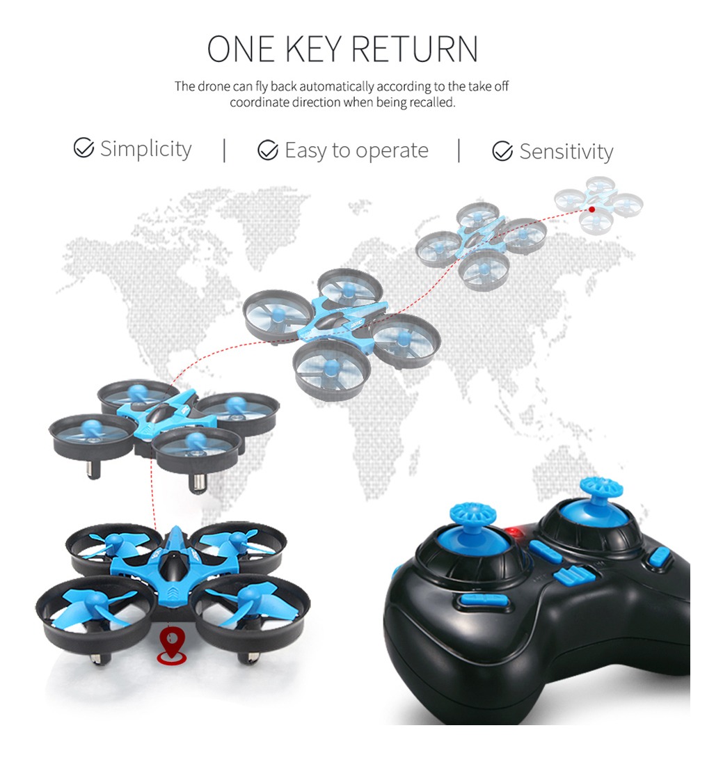 Mini Rc Drone Jjrc H36 Led De 6 Eixos, Retorno Com Uma Tecla - Imagem 7
