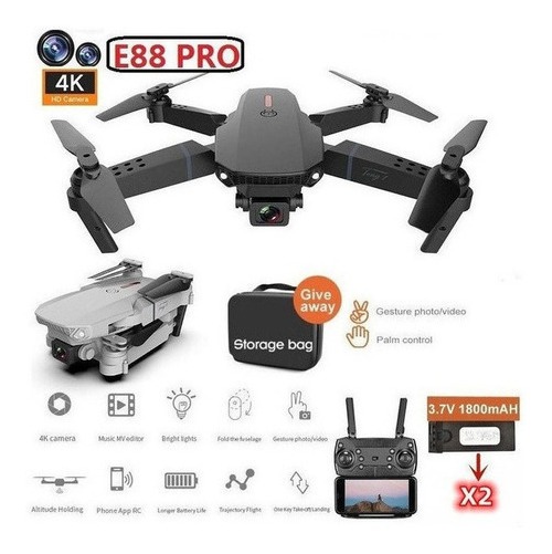 Câmera Drone E88 Portátil De Alta Definição 4k Com 2 Bateria - Imagem 11