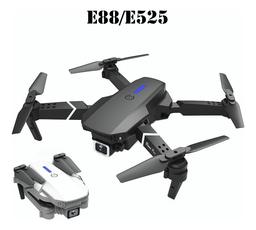Drone E88 Com Dupla Câmera Hd Preto 2.4ghz 2 Bateria - Imagem 11