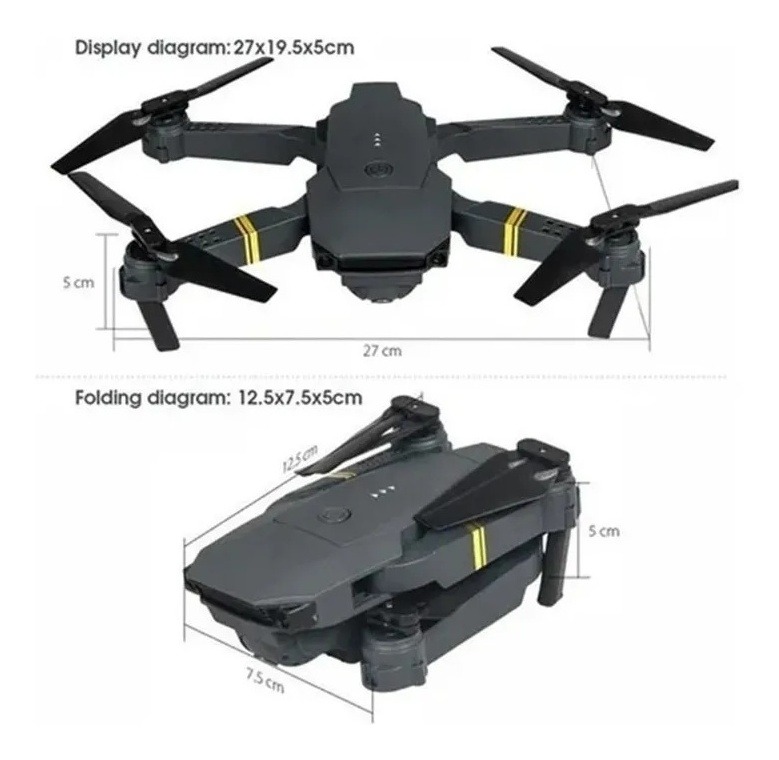Mini Drone E58 Com Câmera Dupla 4k E Três Baterias - Imagem 3