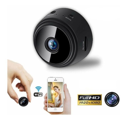 Mini Câmera De Vigilância Wifi Magnética Usb Angulo150 Graus