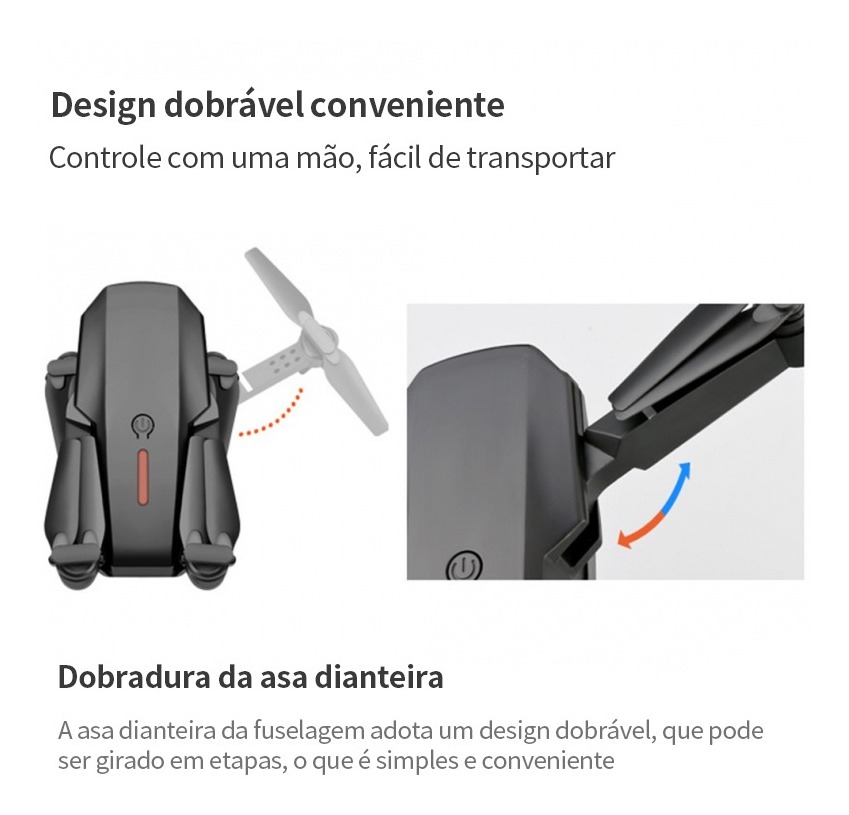 Drone Pro 4k De Alta Definição Dupla E88 4k3b Preto - Imagem 4
