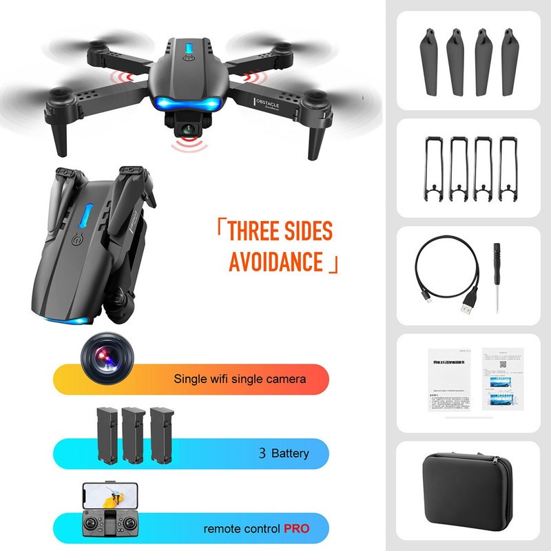 Mini Drone E99 K3 Barato Com Câmera Fullhd 3 Baterias - Imagem 11