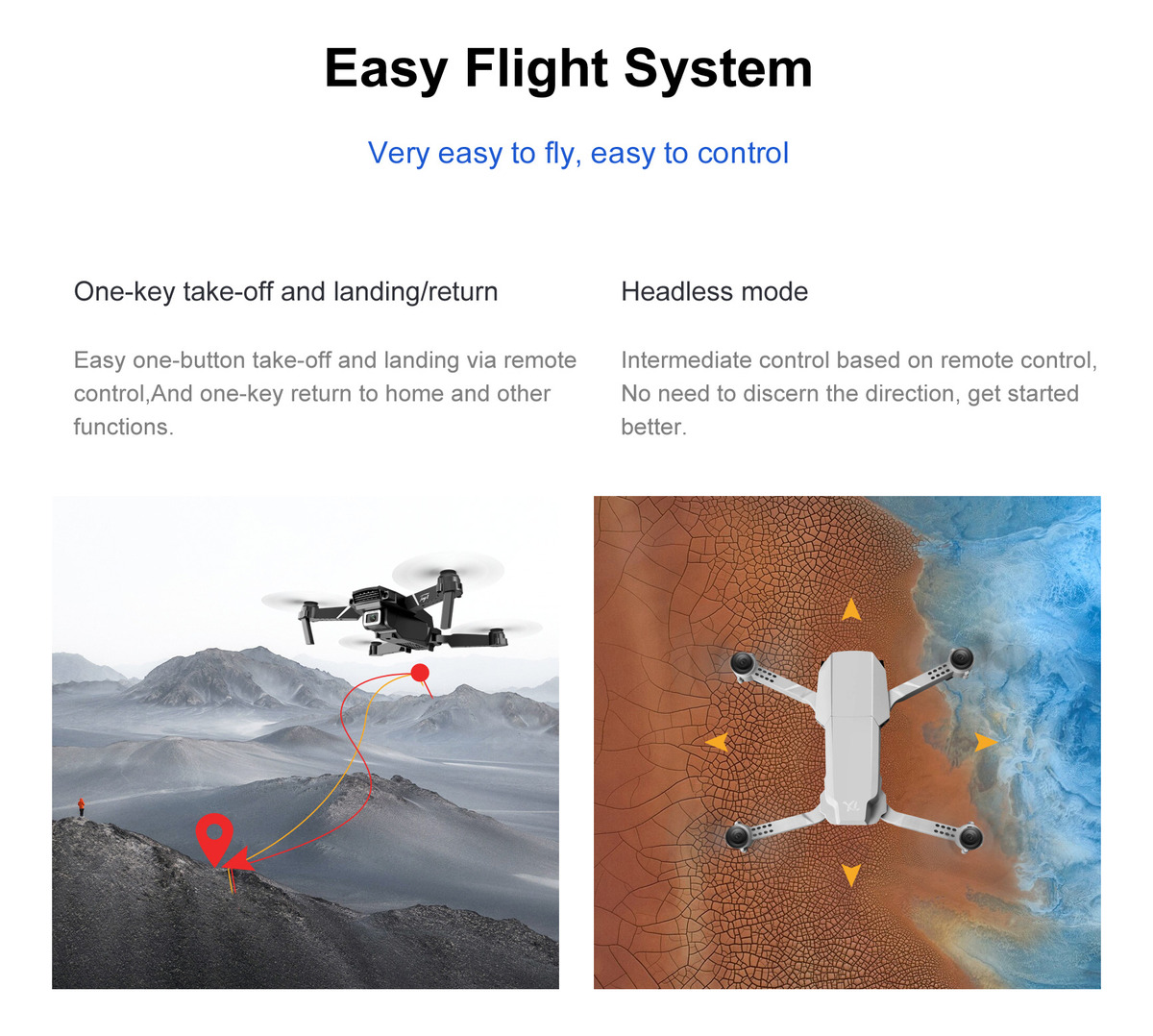 S62 Rc Drone Com Câmera 4k Wifi Fpv Dual Camera Drone Mini - Imagem 8
