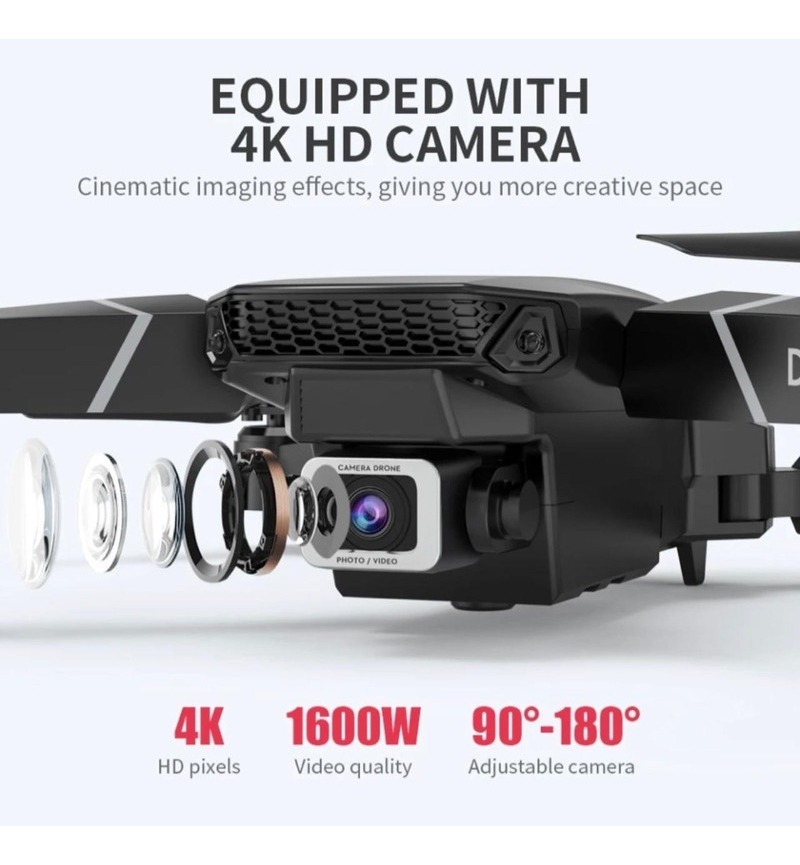 Drone E88 Câmera Uhd Profissional 2.4ghz Barata 2 Baterias - Imagem 12