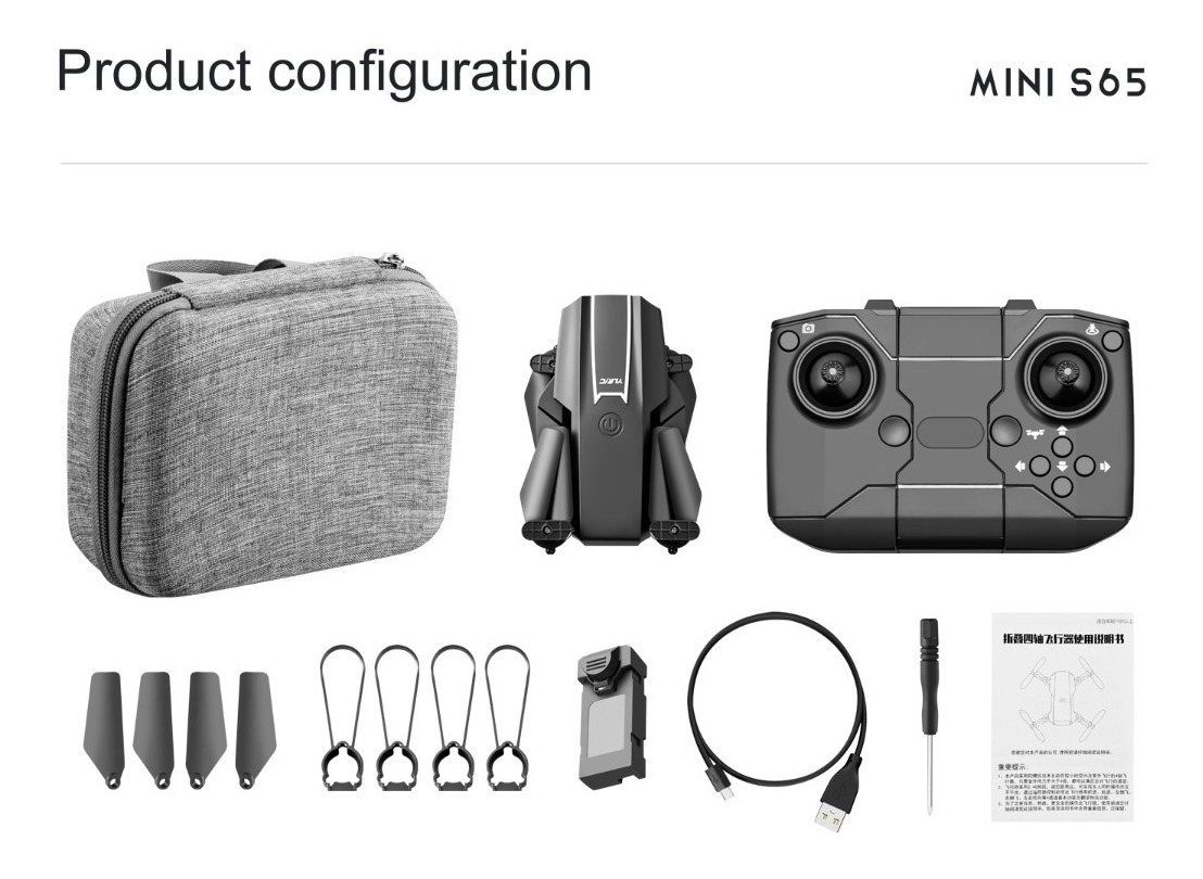 Mini Drone Barato S65 Com Câmera Para Avião Infantil - Imagem 13