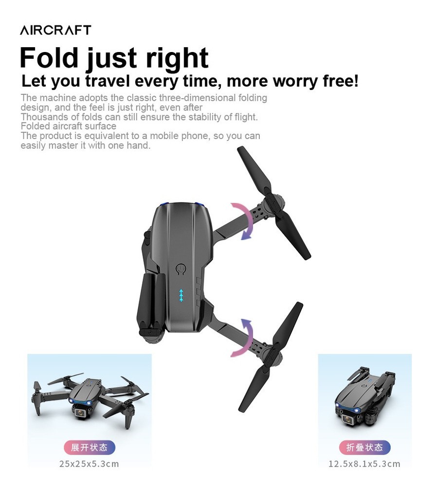 Mini Drone E99 K3 Barato Com Câmera Full Hd - Imagem 8