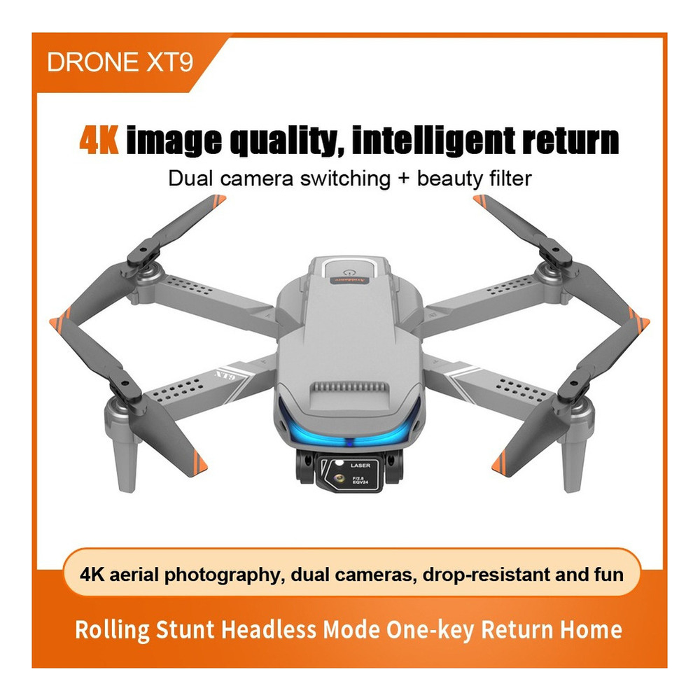 Xt9 Mini Drones Profissionais Câmera Dupla Esc 2 Baterias - Imagem 8