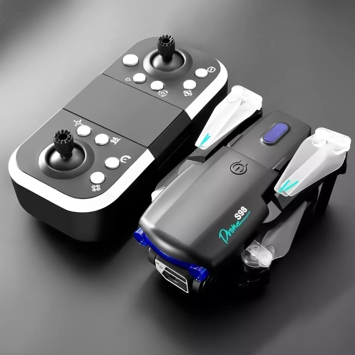 Mini Drone S98 Novo Rc 4k Hd Barato Com Câmera Dupla Com Led - Imagem 16