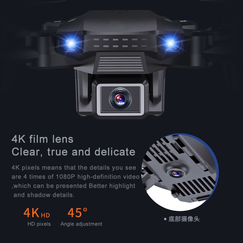 Cs07 Mini Drone 4k Hd Fotografia Aérea Dupla De Altura Fixa - Imagem 4