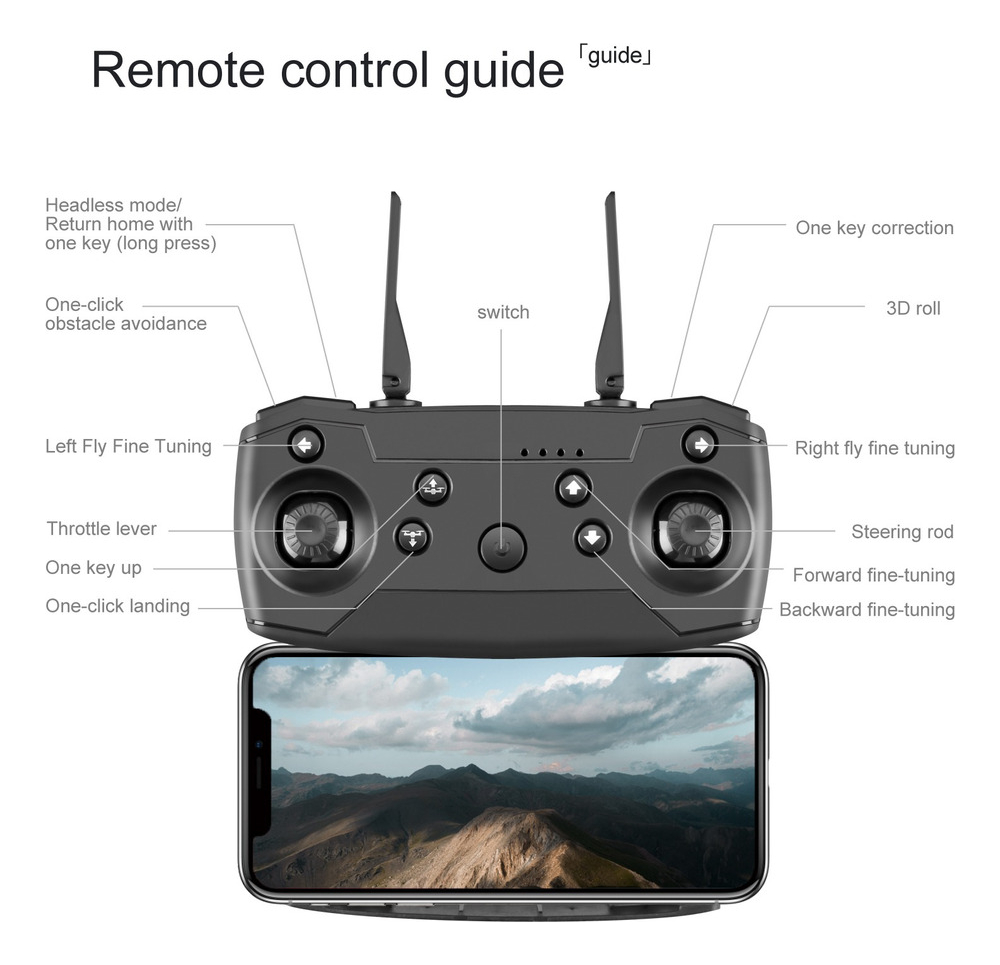 Mini Drone Profissional Câmera Inteligente Evitar Obstáculos - Imagem 9