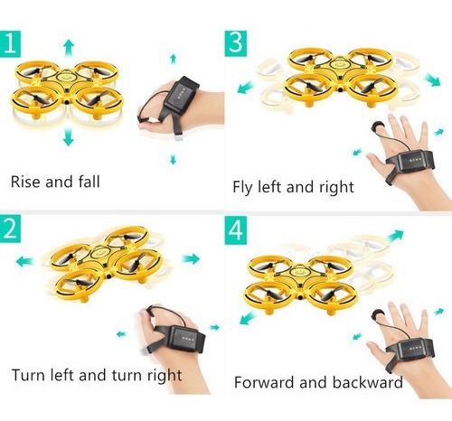Drone Quadricóptero Acrobático Stunt Com Controle Por Gestos - Imagem 4