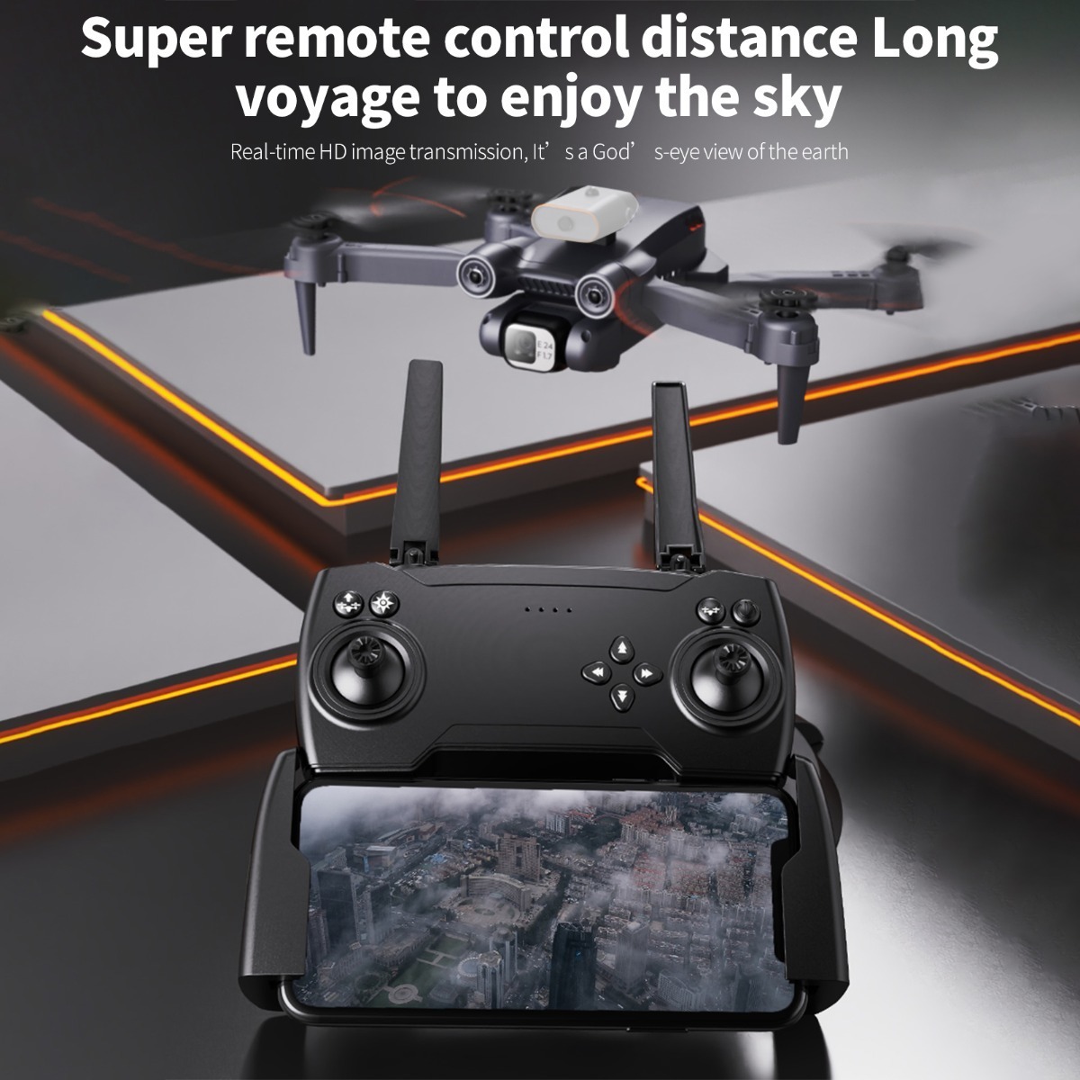 Rc Drone Com Câmera 4k Câmera Dupla Rc Quadcopter - Imagem 6
