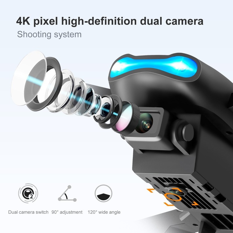 Drone Profissional E99 Pro 2.4ghz Com Câmera Hd E 3 Bateria - Imagem 9