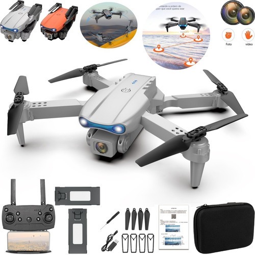 Drone E99 Pro Com 2 Câmera Aérea Hd Profissional E 2 Bateria - Imagem 8