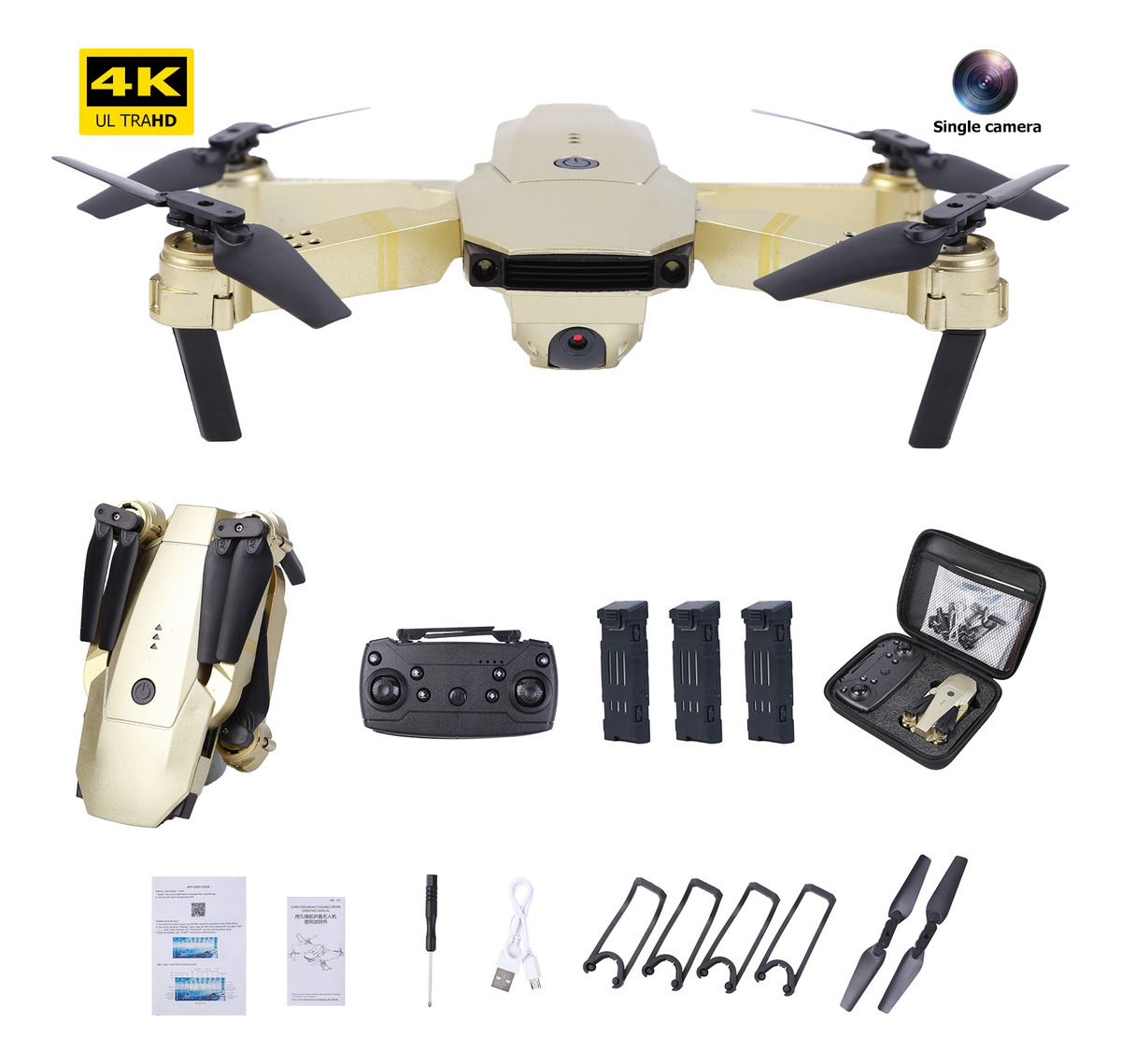 Câmera Wlr/c E58 4k Rc Drone Fpv Altitude Hold Quadcopter - Imagem 10
