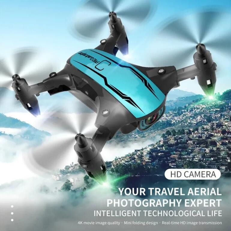 Mini Rc Quadcopter Drone, Com Câmera Profissional 4k Hd 1 - Imagem 2