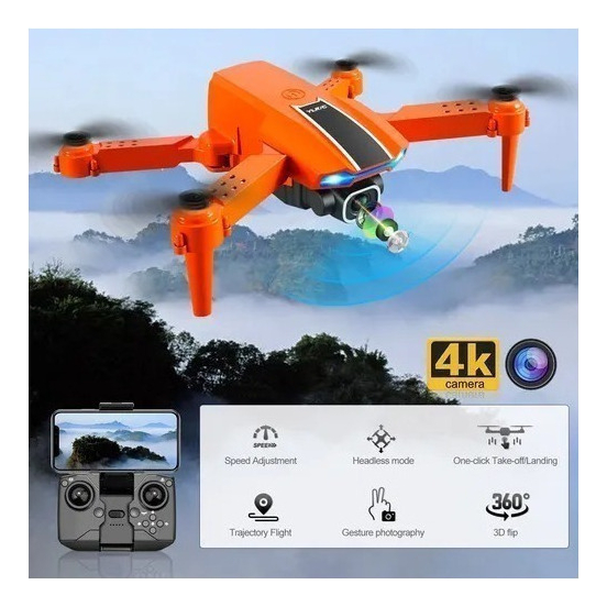 S89 Mini Drone Câmera Dupla 4k Hd Barato + 2 Baterias - Imagem 2