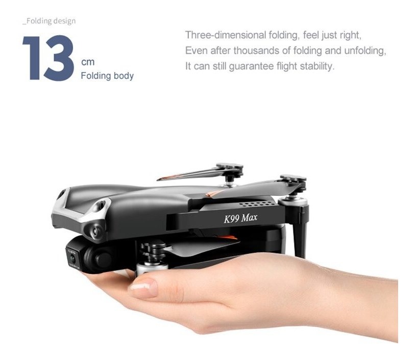 K99 Max Drone 2.4ghz Wifi 4k Hd Dual Camera Com 2 Baterias - Imagem 6