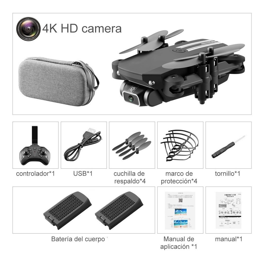 Mini Drone Fast F4 Wifi Fpv Com 4k Hd Câmera Brinquedo Droni - Imagem 10
