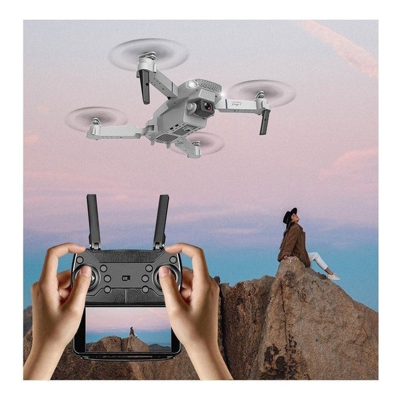 Câmera Drone E88 Portátil De Alta Definição 4k Com 2 Bateria - Imagem 7