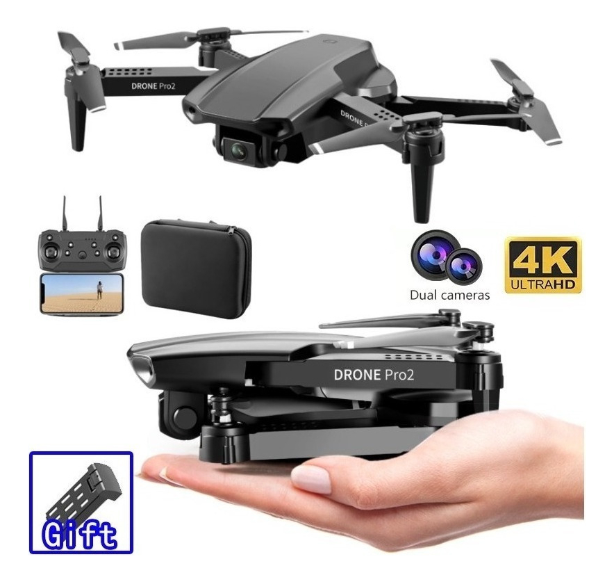 Drone Profesional E99 Pro2 Com Câmera 4k 20 Minutos De Vuelo