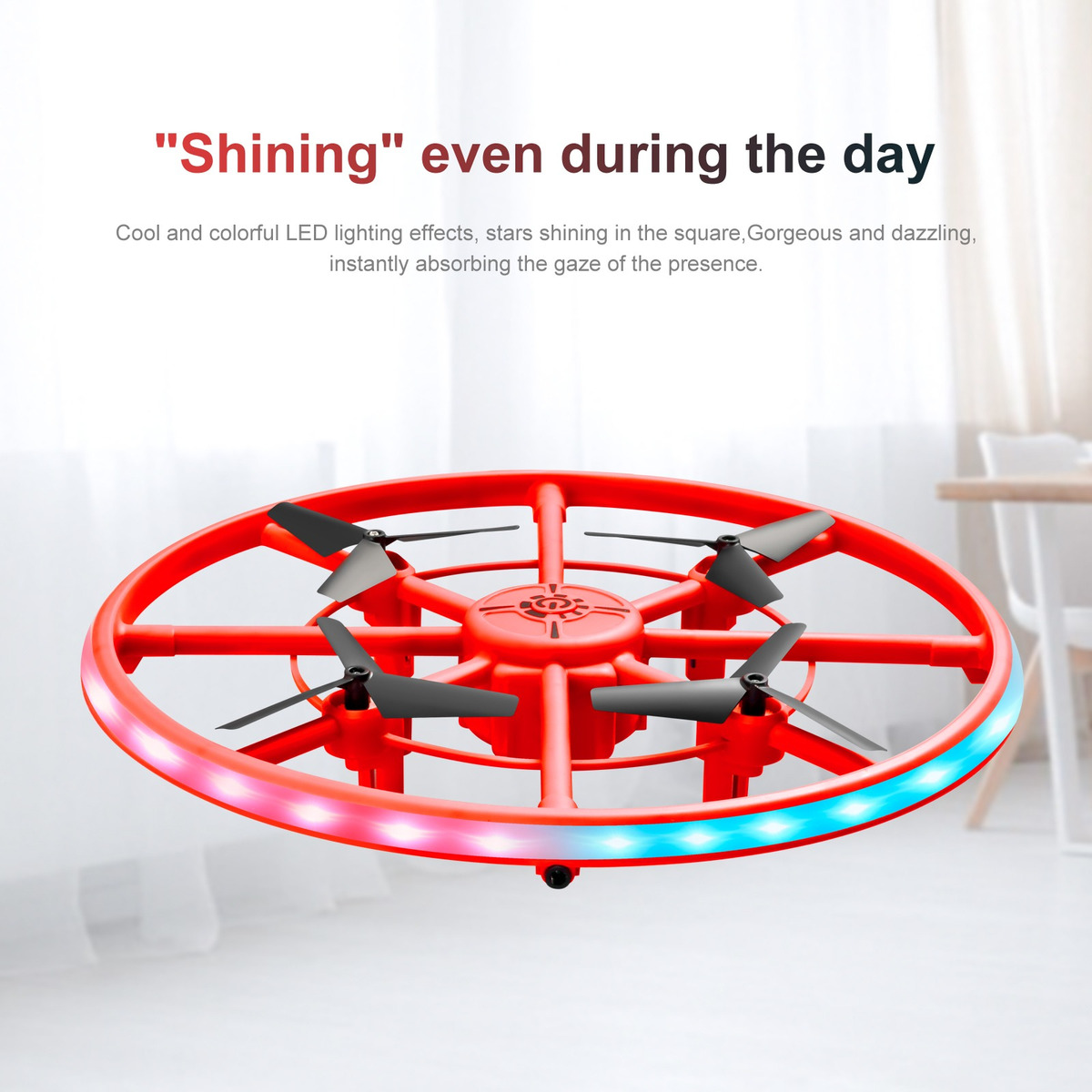 Drone De Veículo Aéreo Circular Infantil Para Evitar Obstácu - Imagem 19