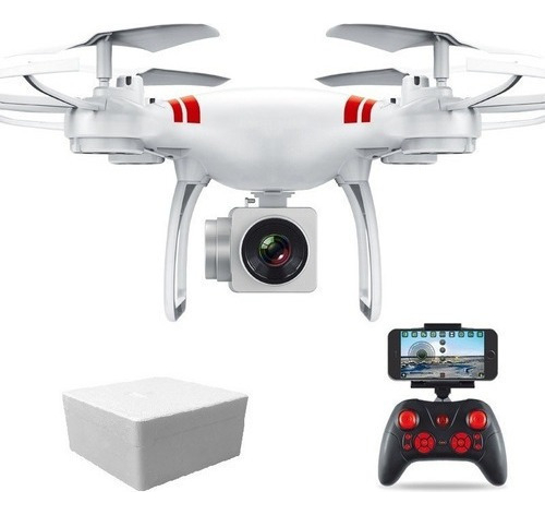 Drone 101 White Profissional Câmera 4k + 2 Baterias N2