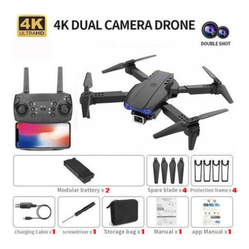 Mini Drone 4k Câmera Dupla E99 Pro Professional 2 Baterias - Imagem 10