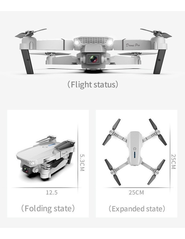 Drone E88 Pro Com Câmera Aérea Hd Profissional E 3 Baterias - Imagem 14