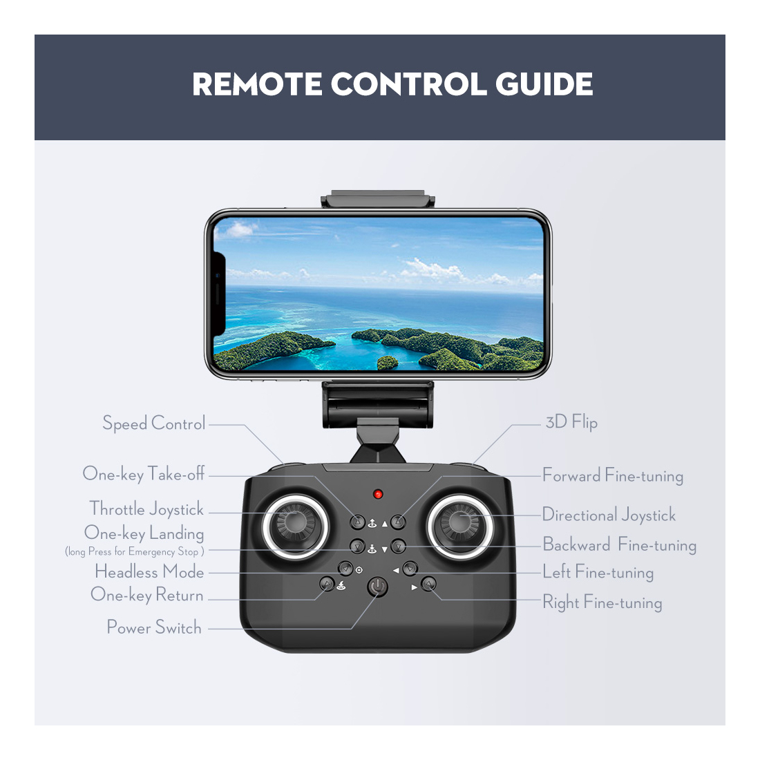 Drone Ls-xt6 Rc Com Câmera 1080p Camera Track - Imagem 3