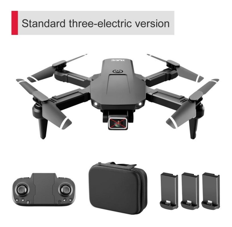 Mini Drone Quadricóptero Preto S68 Sem Câmera E 3 Baterias