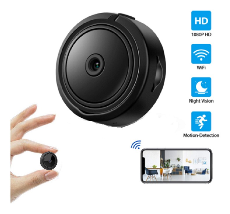 Câmera Electop-mini Wifi Com Visão Noturna, 1080p Ir
