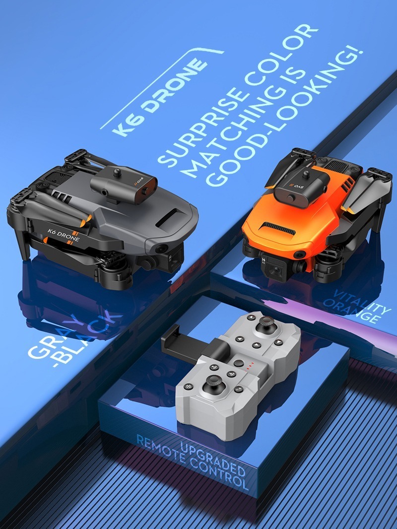 Mini Dobra Drone K6 Profissional Doble Camara 4k+3 Baterias - Imagem 7