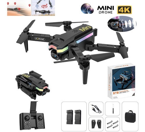 Drone Câmera Dupla 4k Profissional Com Luzes Led 2 Baterias - Imagem 7
