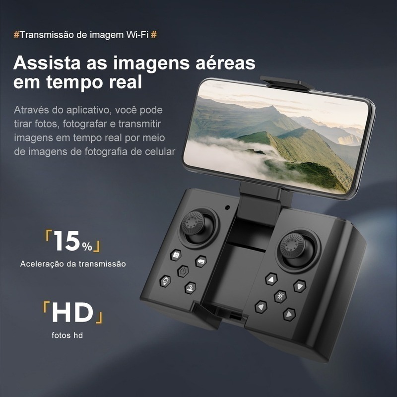 Mini Drone Profissional 4k Crianças+2 Baterias - Imagem 15