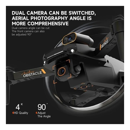 Câmera Dupla Drone 2.4ghz 4k De Longa Duração Com Bateria S9 - Imagem 2