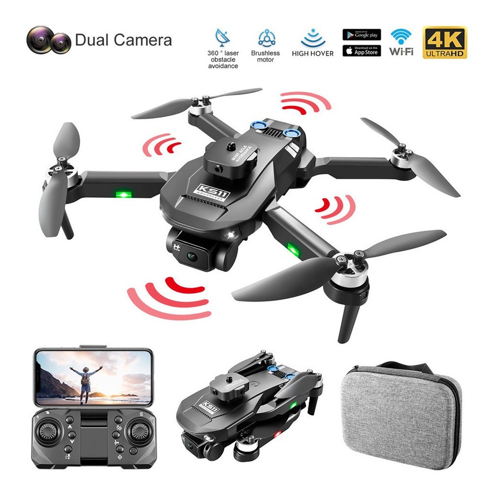 Mini Drone Profissional Com Câmera, Motor Brushless