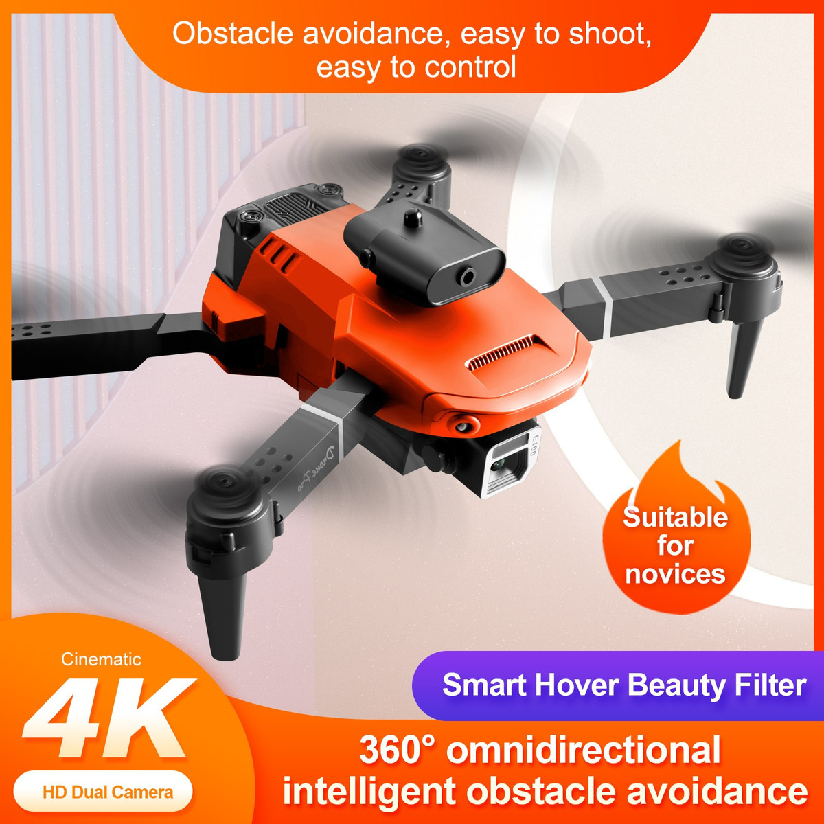 Drone Profissional Câmera 4k Evitação + 2 Baterias - Imagem 9