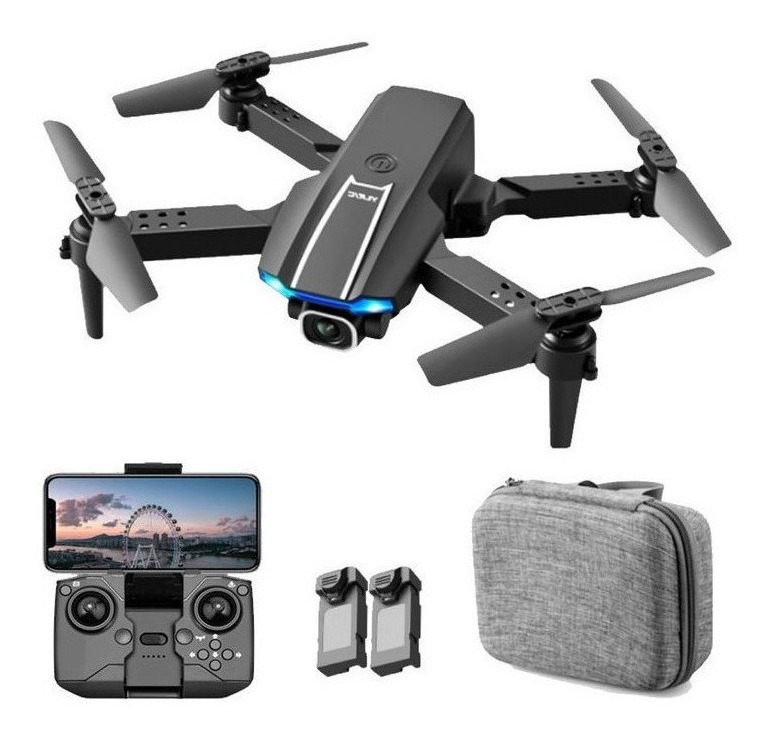 Drone 4k 2 Câmeras Wifi Controle Remoto + 2 Baterias