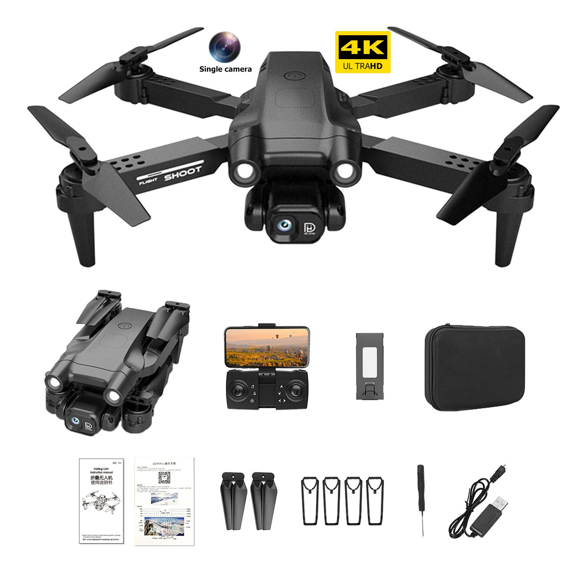 Quadricóptero Dobrável Fpv 3d Flip 4ch Rc Drone De 2,4 G (pr - Imagem 8
