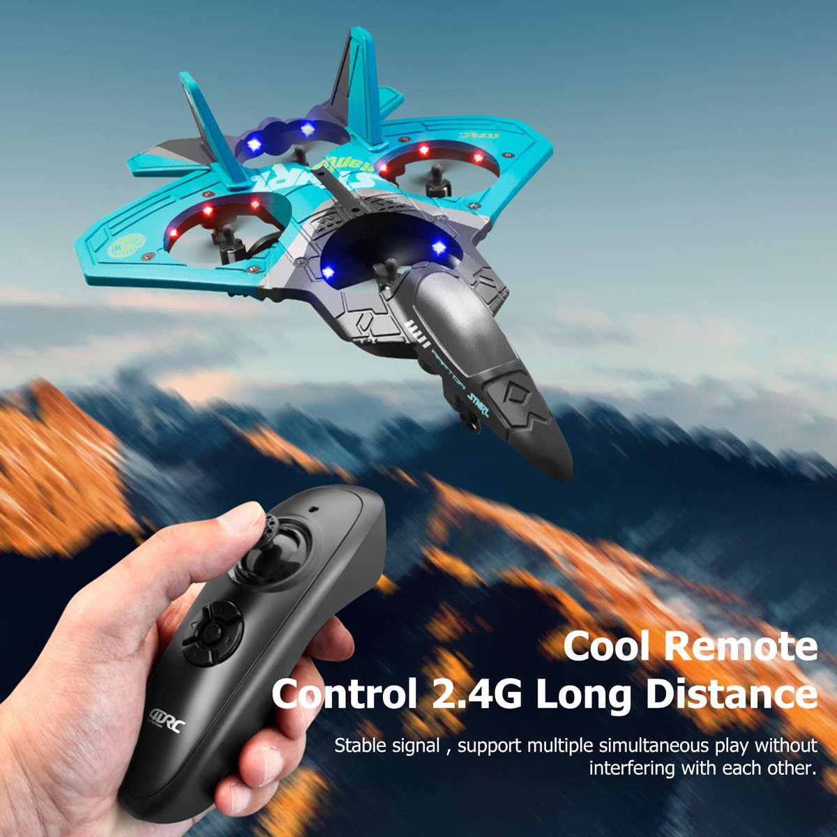 Avião De Controle Remoto Rc Plane 2,4 Ghz 6ch Epp Foam Com 2 - Imagem 3